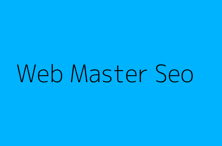Web Master Seo